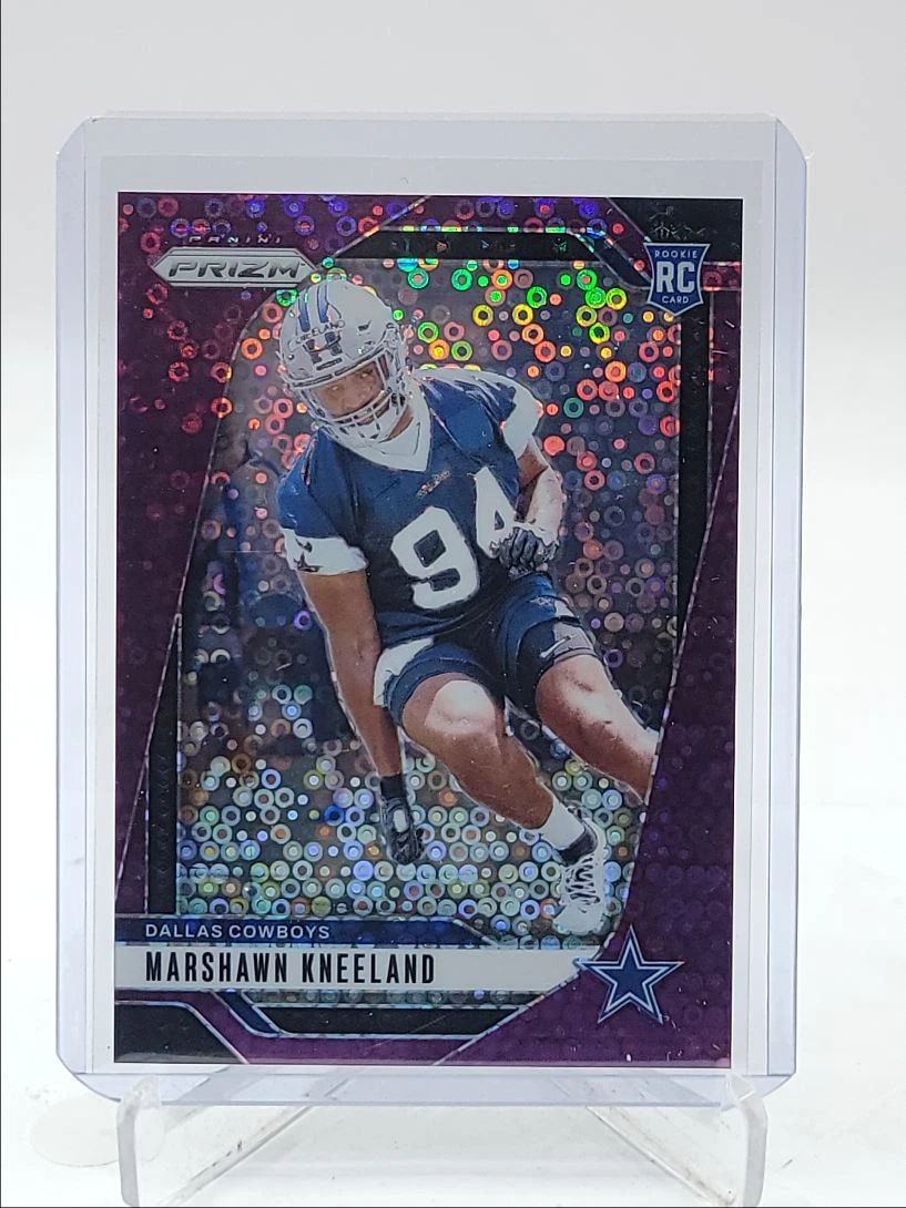 MARSHAWN KNEELAND 2024 PRIZM ROOKIE PURPLE NO HUDDLE COWBOYS RC /49 Q0236