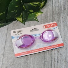 Aqua Swim Purple Youth 7 Surge Pro Swimming Goggles NEW
