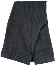 Lands End Womens Size 16 Slim Leg Mid Rise Polka Dot Twill Dress Pants Blue