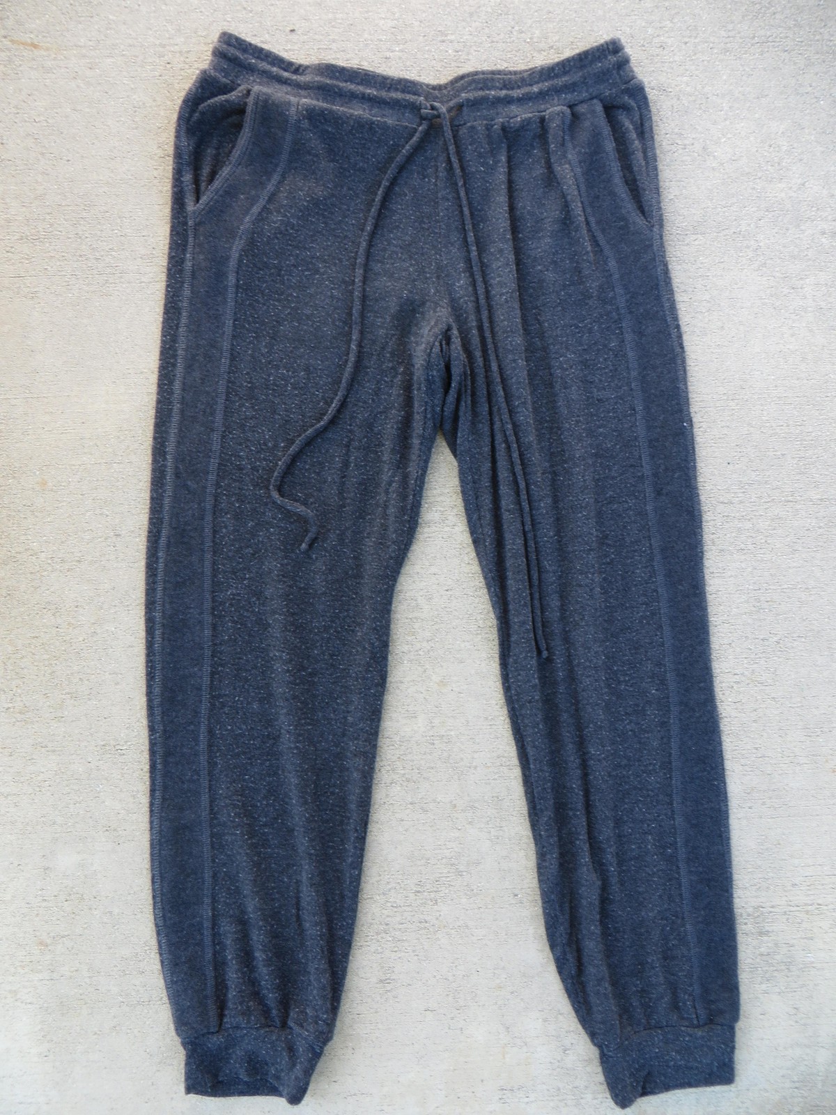 Michael Stars Pants Womens Medium Gray Joggers Sweatpants Drawstring Cuffed