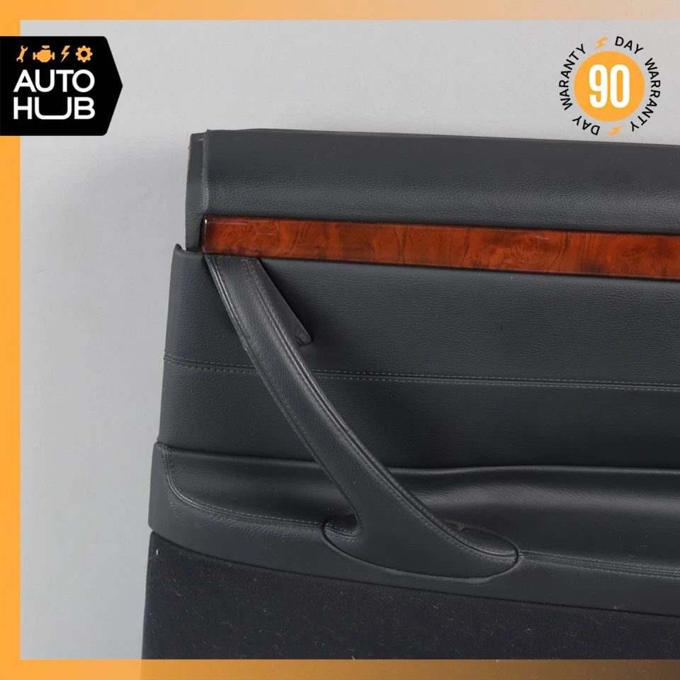 00-06 Panel de puerta interior trasero derecho Mercedes W215 CL500 CL600 cuero negro OEM Foto 4 de 4