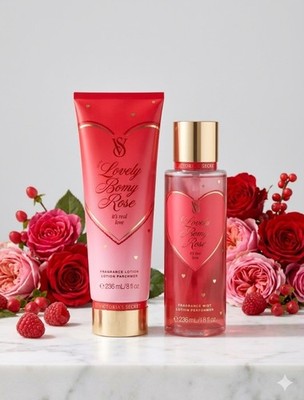 Victoria's Secret Lovely Berry Rose Mist & Lotion