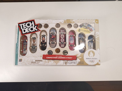 Tech Deck Competition Legends 8-Pack Mini Skateboards 2024 Olympic Games Paris