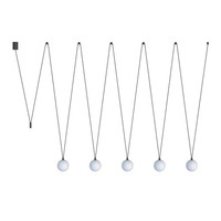 HäNgelampe HäNgeleuchte Verstellbar Max. 240Cm Lang XXL 5-Flammig G9 Metall Glas