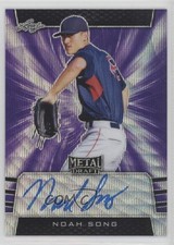 2019 Leaf Metal Draft Purple Wave /15 Noah Song #BA-NS1 Auto