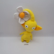 D2006B Pikmin  Yellow Flower Sanei Beanie 2001 Plush 6" Stuffed Toy Doll japan