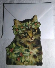 Vintage-Style Die-Cut Christmas Gifted Card Gifted Line John Grossman Collection