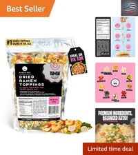 14oz Classic Seafood & Veggie Mix - Easy Dried Ramen Toppings for 20 Servings