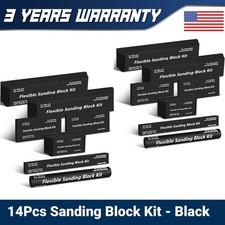 14Pack Sanding Block Kit Flexible EVA Foam Wet or Dry for Automotive or Woodwork