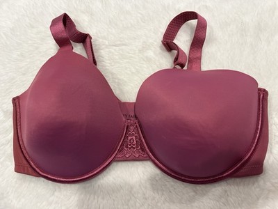 Vanity Fair T-Shirt Bra Full Figured Beauty Back 38DD Underwire - Raspberry Haze