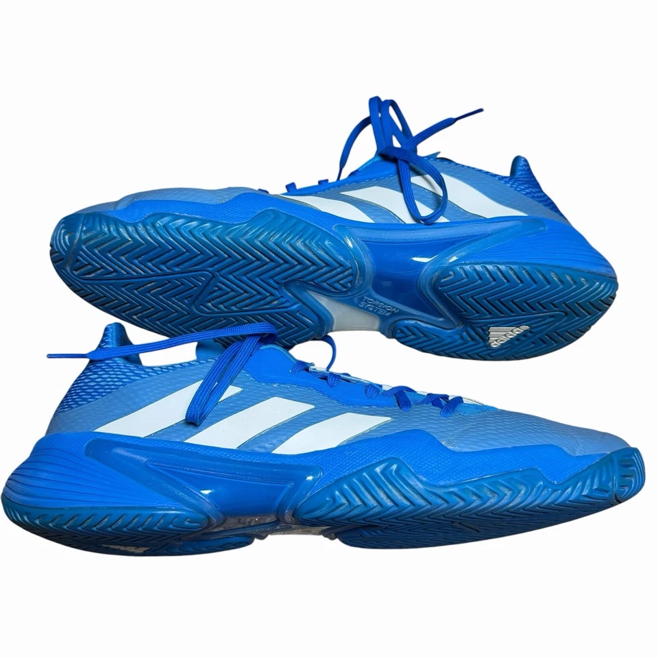 Adidas Barricade Men’s Shoes Size 12 GY1446  Blue Athletic Tennis Pickleball - Image 3 of 4