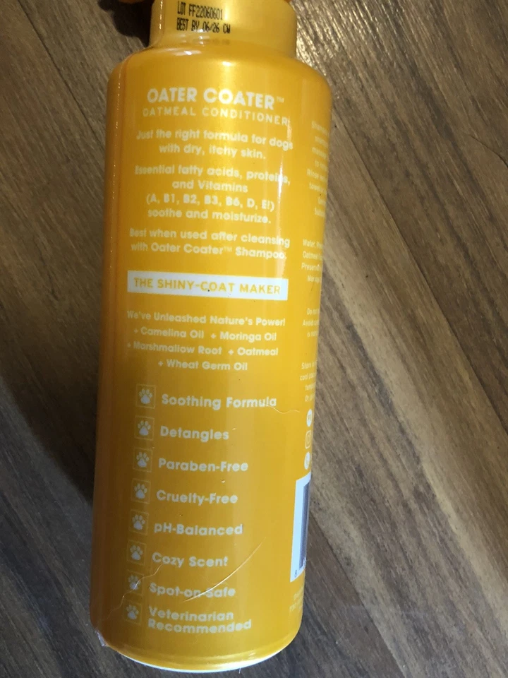 Enjuague acondicionador de avena para perros Fridays para piel sensible para perros 12 oz Foto 2 de 2