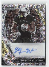 Marlon Williams 2021 Panini Prizm Draft Picks No Huddle Auto #DPA-MWI UCF RC