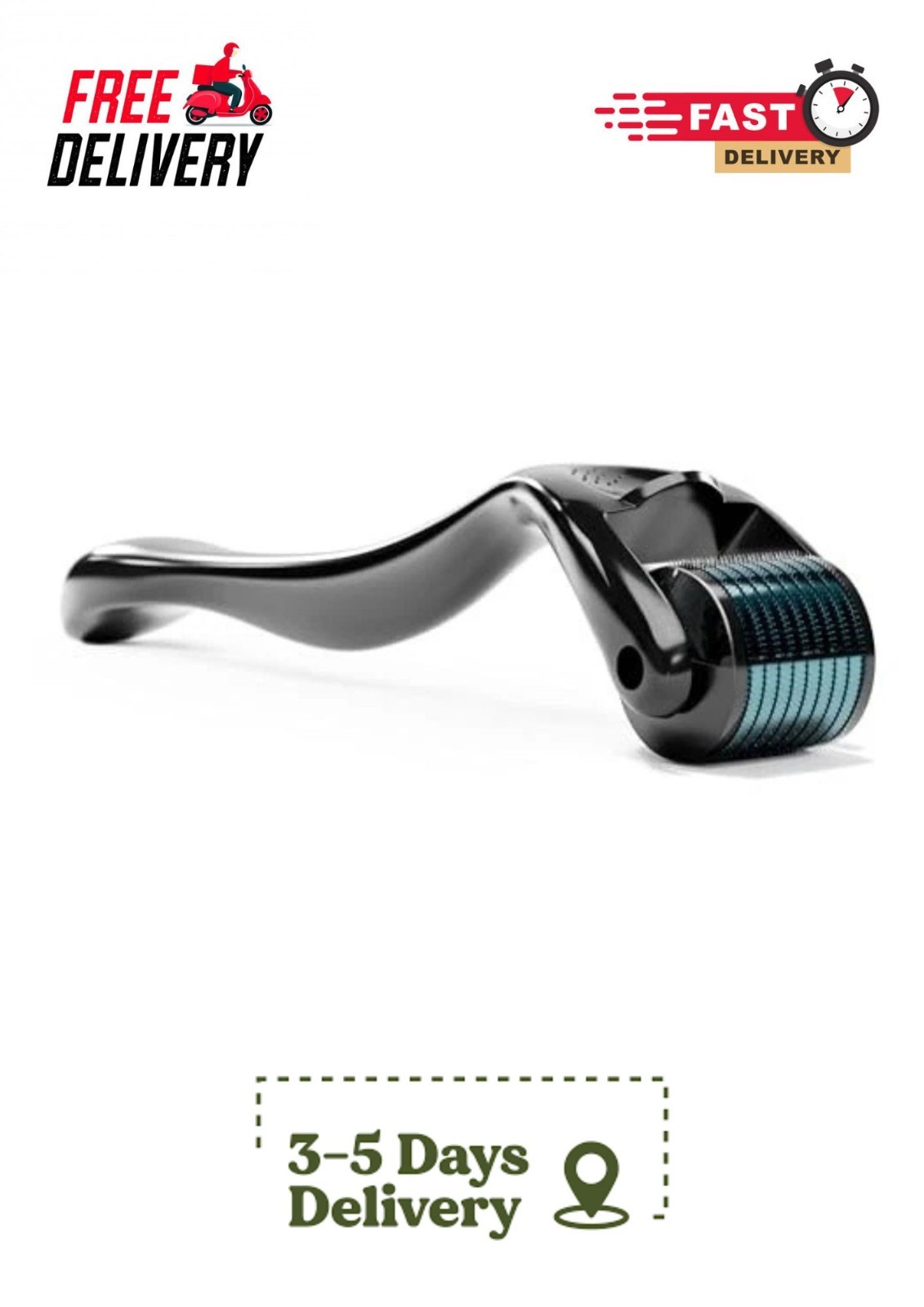 0.25mm Derma Roller 540 Titanium Microneedle for Hair Beard Face Skin Care