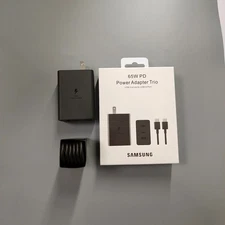65W Samsung PD 3.0 Trio Power Adapter Wall Charger EP-T6530 Super Fast Charging