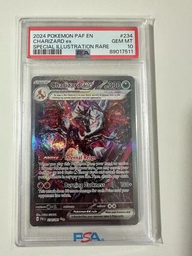 PSA 10 Charizard EX 234/091 SIR - Paldean Fates English GEM MINT Pokemon Card