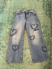 H M Keith Haring Kids Jeans Size 9-10