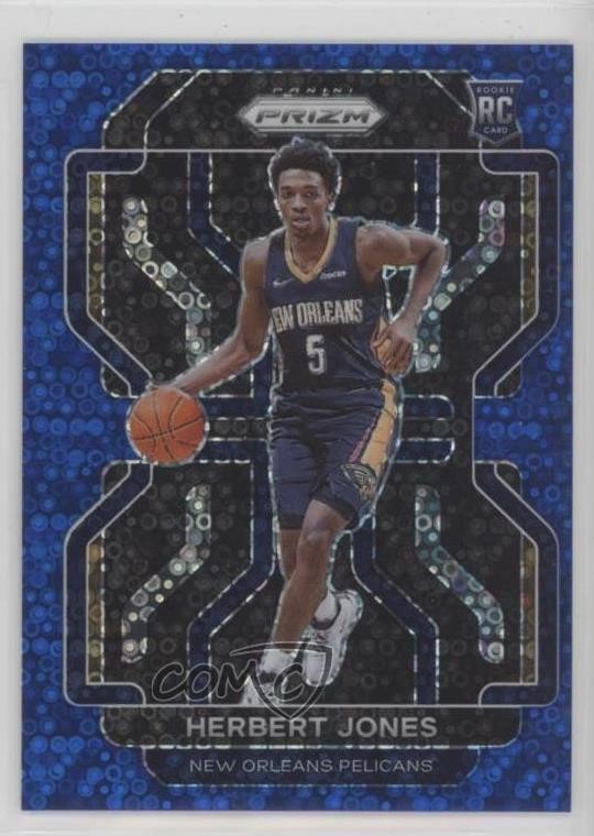 2021-22 Panini Prizm Fast Break Blue Prizm 116/150 Herbert Jones #329 14cm