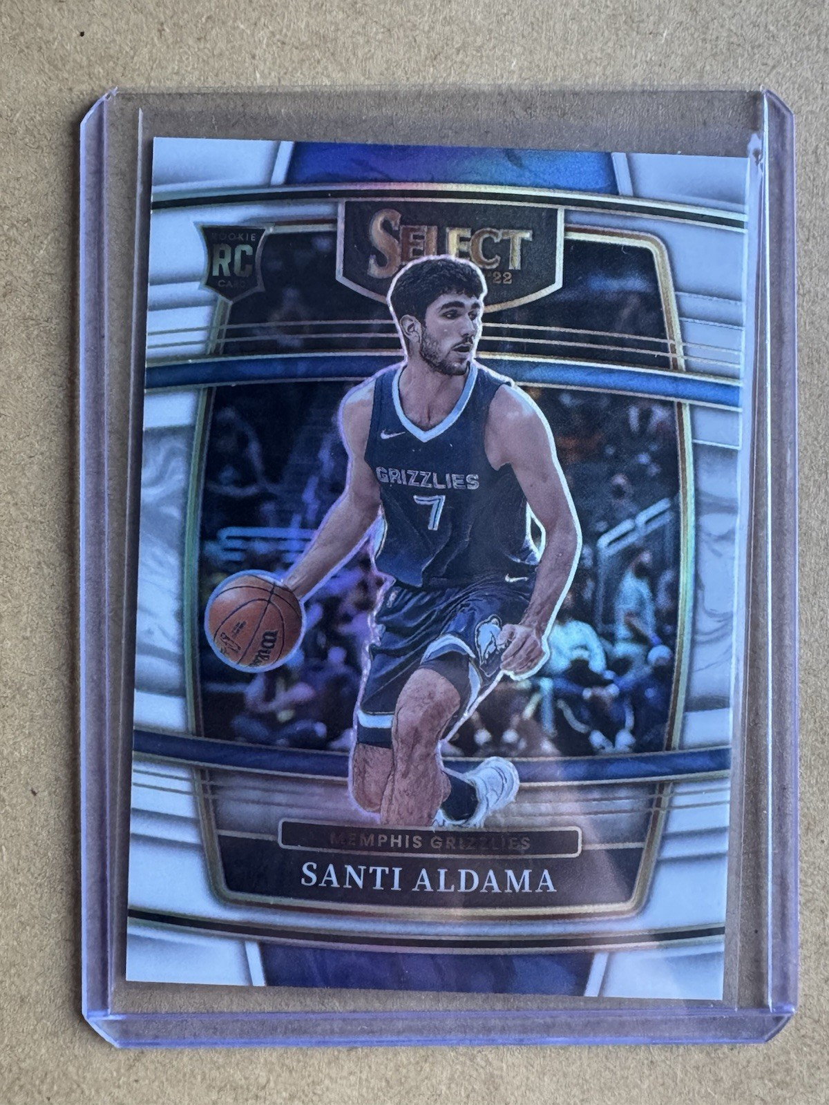 2021-22 Panini Select - Concourse Santi Aldama #64 White Prizm /149 (RC)