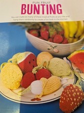 Fruit Bunting Knitting Pattern.
