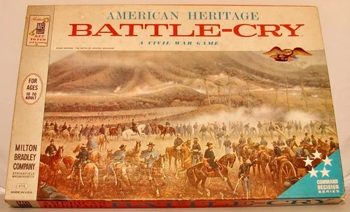 BATTLE CRY 1961 Milton Bradley Civil War Board Game Vintage *100% Complete*