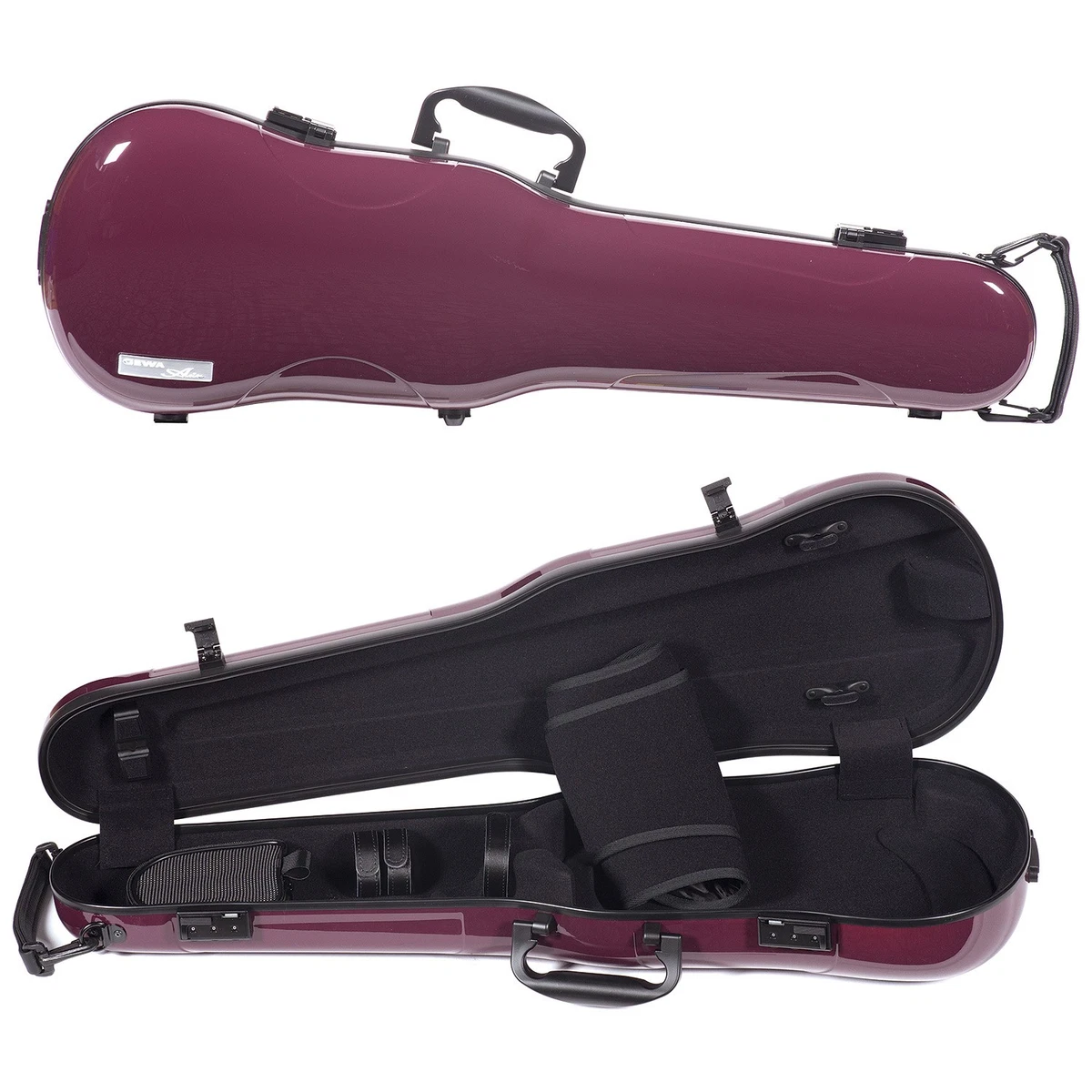 30674 - GEWA ASTUCCIO VIOLINO 4/4 RETTANGOLARE AIR 2.1 NERO LUCIDO - GEWA