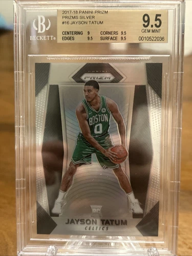 2017-18 Panini prism silver Jayson Tatum number 16