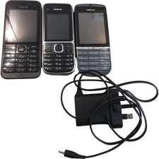 Nokia Mobile Phone Bundle Job Lot 220 C2-01 ASHA 300 AC-11X Charger 2G Vintage 