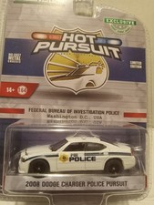 Greenlight Hot Pursuit 2008 Dodge Charger Federal Bureau Of Investigation Police