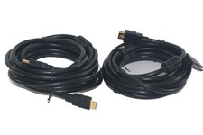 2 x 5m HDMI Cable High Speed With Gold Plated Plugs and Ferrites