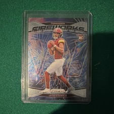 Panini 2024 Prizm Football Fireworks Rookie #24 Jayden Daniels Commanders
