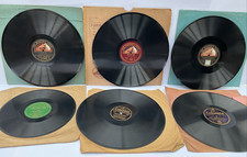 6 Classical vocal shellac records 12" job lot 1920s