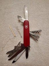 Victorinox Swiss Army Knife Stainless Rostfrei Victoria Officier Suisse 14 Tools