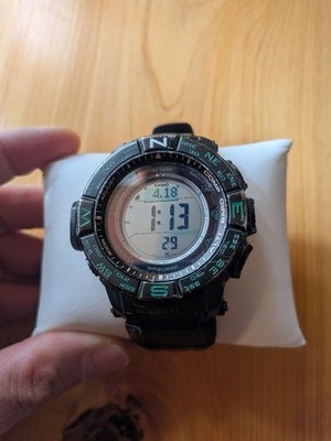 CASIO PRO TREK PRW-S3500 Solaruhr Saphirglas Carbonband