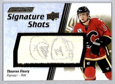 Theoren Fleury 2024-25 UD Engrained Icons Signature Shots Auto #SS-TF Calgary