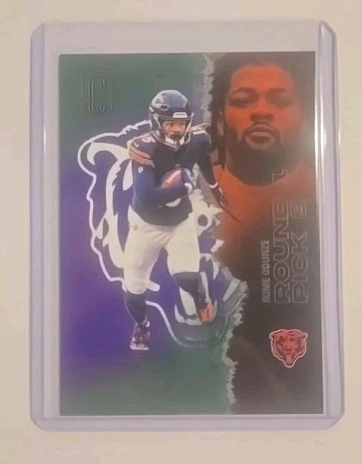 Topps Signatures 2025 Rome Odunze Chicago Bears  #10 NFL Purple/Green Insert