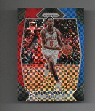 2017-18 Panini Prizm - Bobby Portis #245 Red White & Blue Prizms Bulls Arkansas