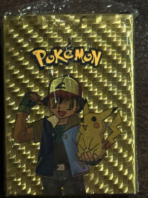 Pokemon Gold Trading Card Deck - 55 Cards - Sealed In Box | eBay