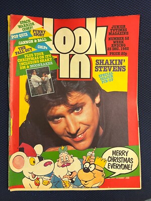 LOOK IN COMIC 52 1982 DANGER MOUSE CHIPS CANNON & BALL  Haircut 100 Fall guy