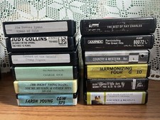 Vintage 8 Track Tapes Cartridge Lot of 12 Various Artists UNTESTED See Photos
