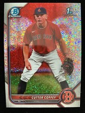 2022 Bowman Chrome Draft CUTTER COFFEY 1st Rookie SPARKLES REFRACTOR #BDC-200 RC