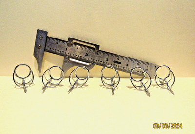 Casting & Surf Rod Guides - 1/2'' Ring ID's - Unbranded & Unused - Vintage Nos!