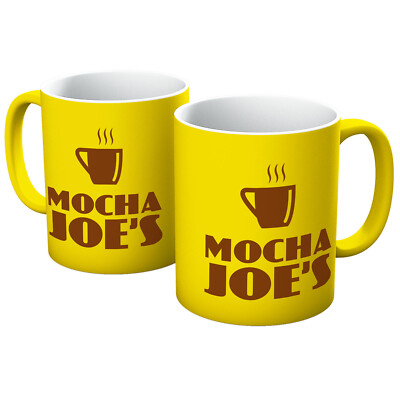 CURB YOUR ENTHUSIASM MOKA JOE'S CAFÉ SHOP STORE TASSE IN VERSCHIEDENEN FARBEN