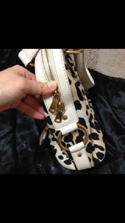 Borsa donna Vhtf Yves Saint Laurent M stampa leopardata design classico italiano USATA