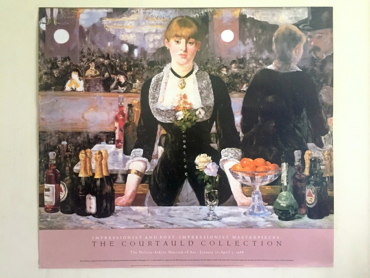 EDOUARD MANET RARE 1988 LITHO PRINT EXHBTN POSTER 