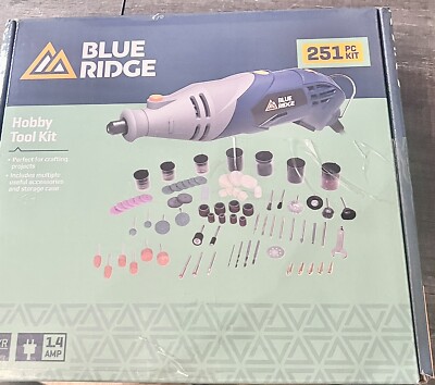 Blue Ridge Tools Hobby Tool Kit 251 Pc Sanding Crafting Rotary Tool BR3101U