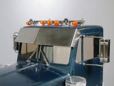 Staineless Steel Sun Visor Style Tamiya R/C 1/14 Semi King Grand Hauler Truck