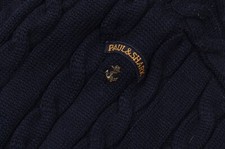 Mens Paul & Shark Bretagne Navy Crew Neck Cab...