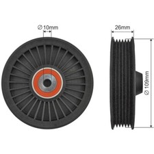 NTY Spannrolle Keilrippenriemen für Mercedes-Benz M-Klasse W163 ML 270 CDI