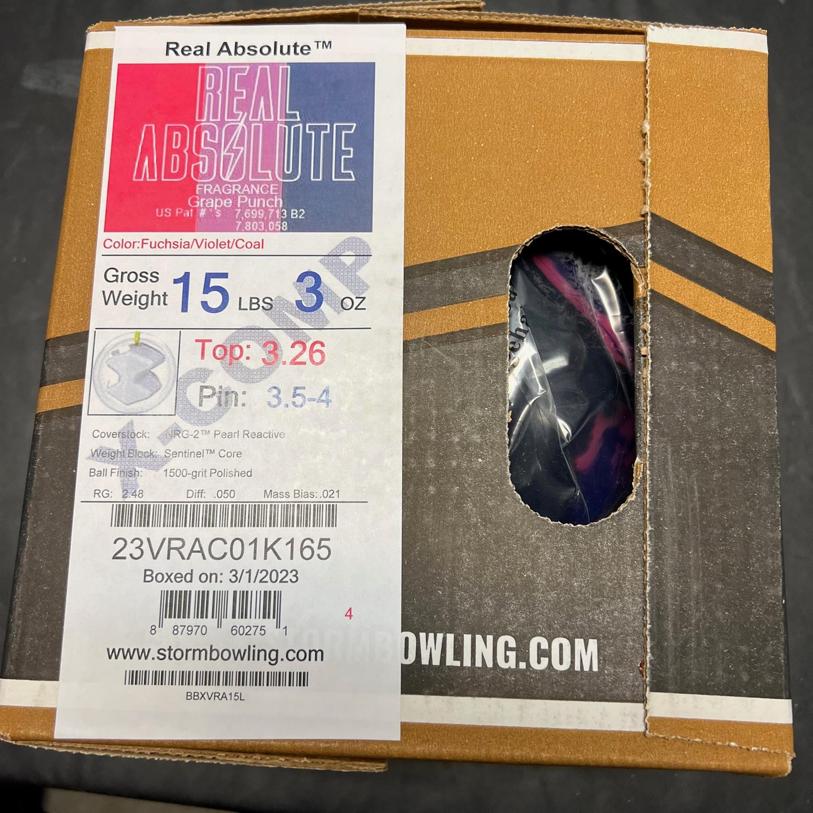 Storm Real Absolute 15 lbs Bowling Ball Undrilled for sale Storm Real Absolute 15 lbs Bowling Ball Undrilled for sale